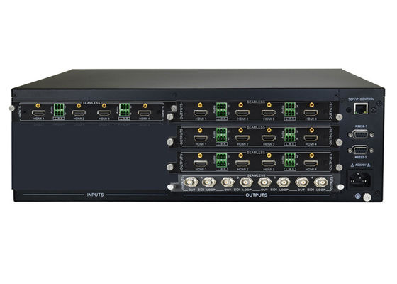 Modulare Videomatrix-Rangierlok 4K UHD mit 4 Hdmi gab SDI-Ertrag ein