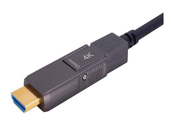 Gepanzerter Edelstahl-Bau HDMI 2,0 Lichtleiterkabel-200CU