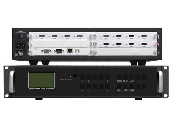 4 in 8 aus Videowand-Kontrolleur With Central Control HDMI 4x2 2x4