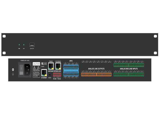 Volumenprüfer Audiodsp des dante Netzstudiomonitors digitales
