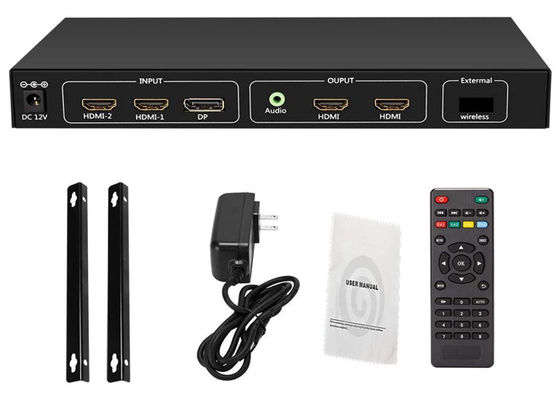 4K 60Hz HDMI 2.0 Eingang zu 4x1080p Ausgang Videowand Splitter RS232