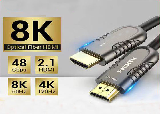 10.2Gbps HDMI-Glasfaserkabel mit HDMI 2.1-Protokoll für 10 Meter aktive optische HDMI-Kabelübertragung