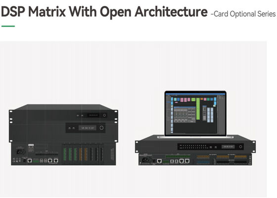 VINCAN Modulare Audio-DSP-Matrix mit offener Architektur, 64x64 Netzwerk-Audio und modularen I/O-Karten