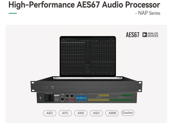VINCAN NAP Serie AES67 Netzwerk Audio DSP Prozessor mit ADI SHARC 21489 Prozessor und automatischem Mixing