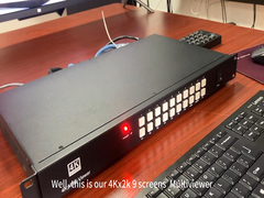 Professioneller HDMI 9x1 Multi-Viewer mit nahtlosem Schalten